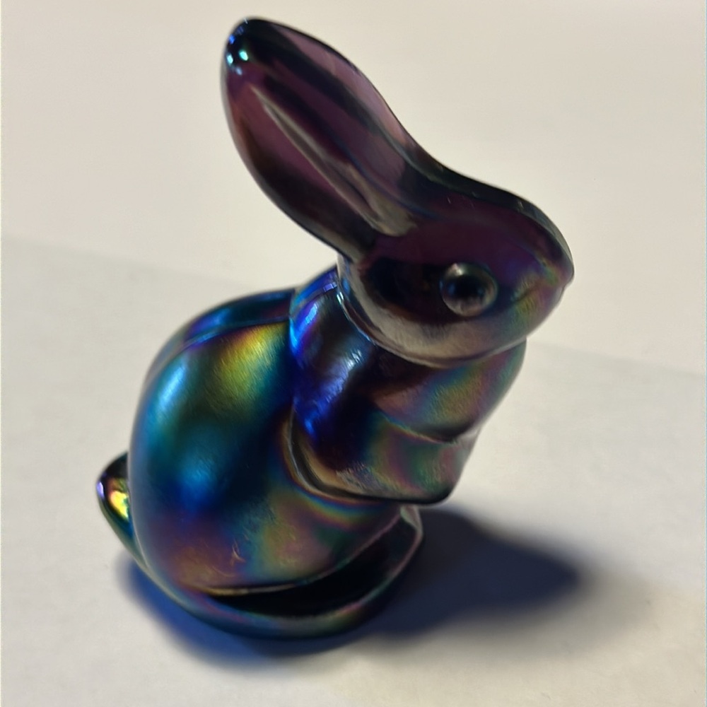 Fenton Glass Bunny Rabbit USA pre owned - Picture 9 of 11